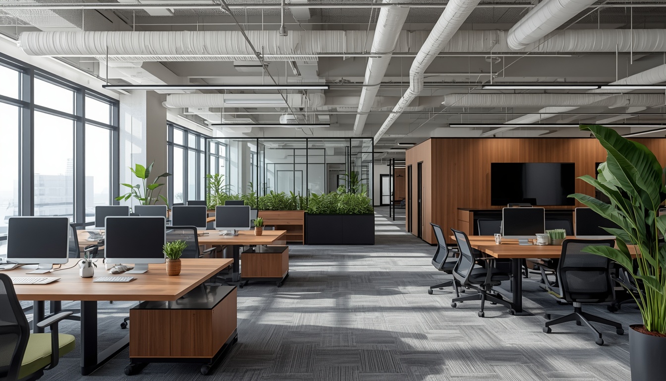 Greenrenew open plan office with balanced collaboration zones